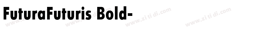 FuturaFuturis Bold字体转换